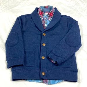 Gymboree boys 2-piece matching dress up outfit size S 5–6: long sleeve & jacket